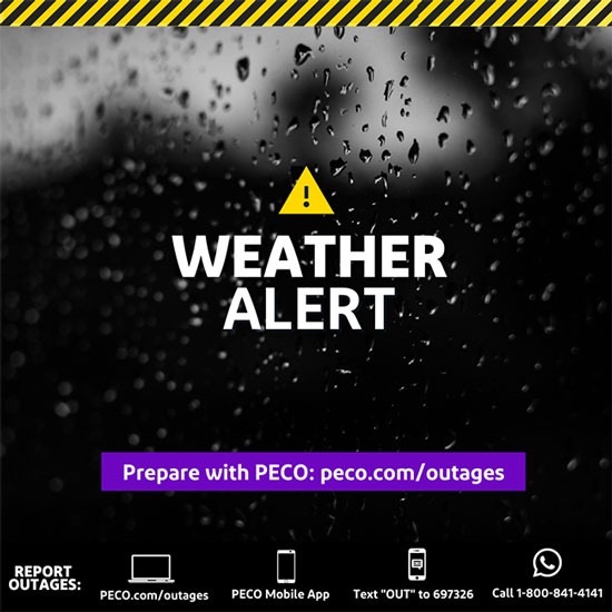 PECO Weather Alert